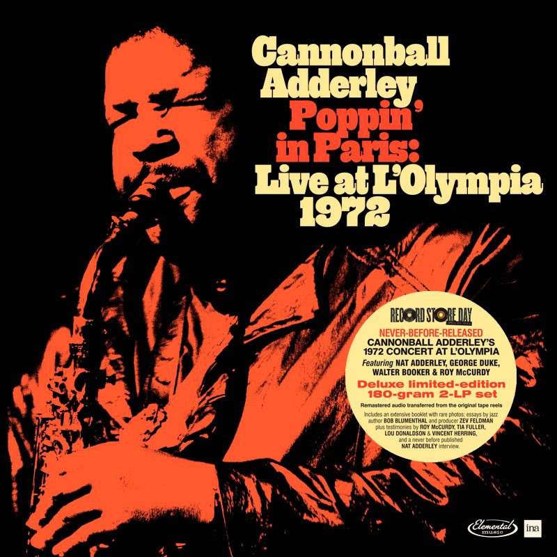 Cannonball Adderley - Poppin' In Paris: Live At L'Olympia 1972 -rsd2024-Cannonball-Adderley-Poppin-In-Paris-Live-At-LOlympia-1972-rsd2024-.jpg