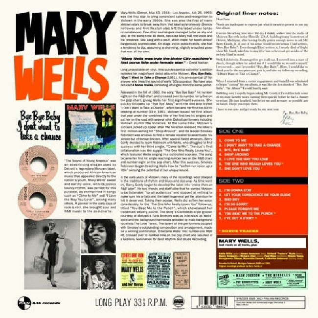 Pan Am Records-Mary Wells - Bye Bye Baby-LPPan-Am-Records-Mary-Wells-Bye-Bye-Baby-LP.jpg