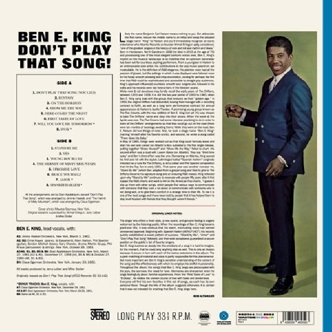Waxtime in Color-Ben E. King - Don't Play That Song! (Blue and Red Vinyl)-LPWaxtime-in-Color-Ben-E-King-Don-t-Play-That-Song-Blue-and-Red-Vinyl-LP.jpg